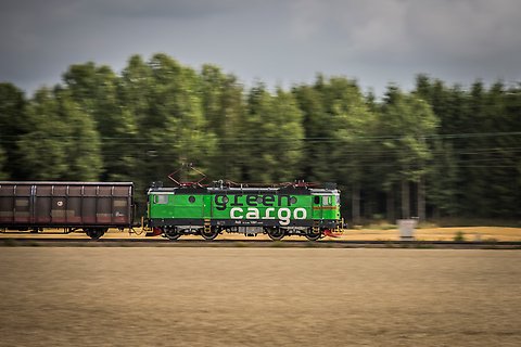Train in nature